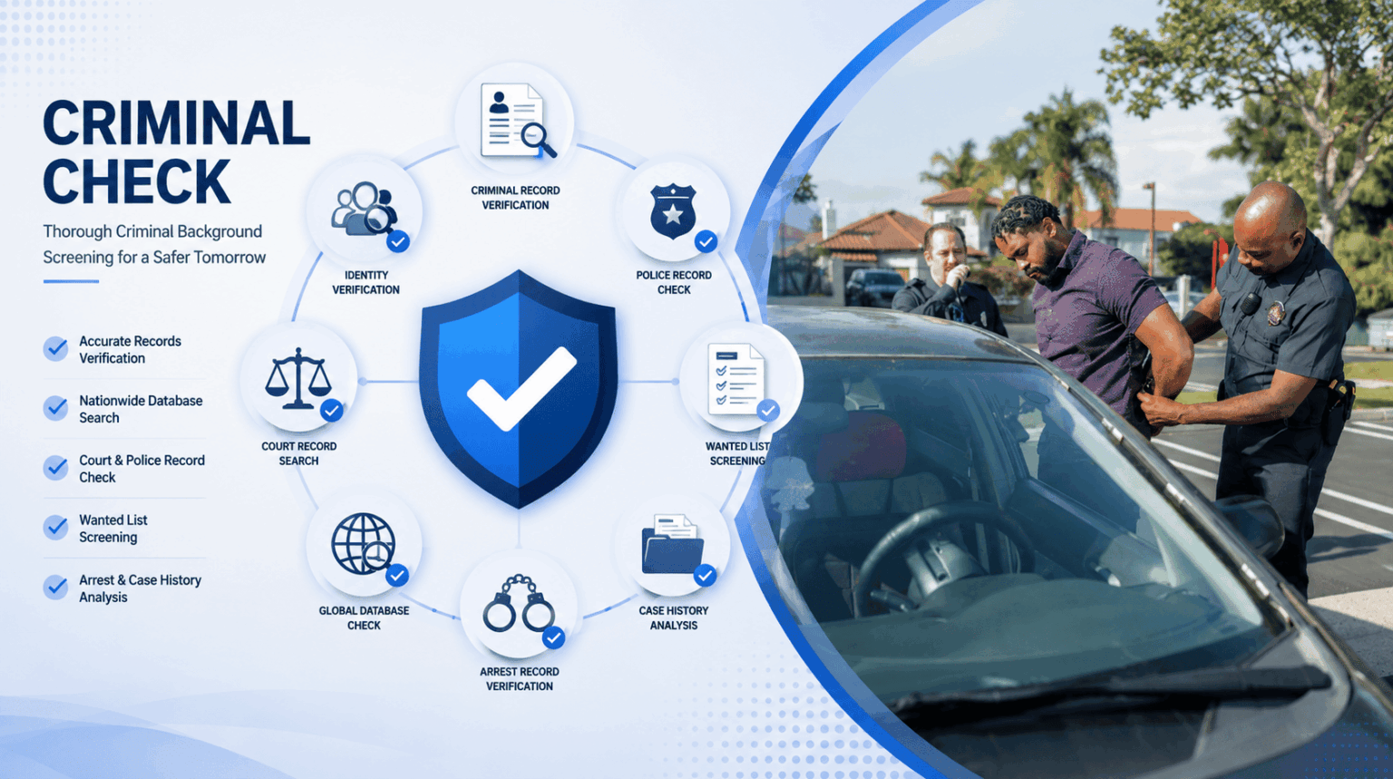 Criminal check illustration