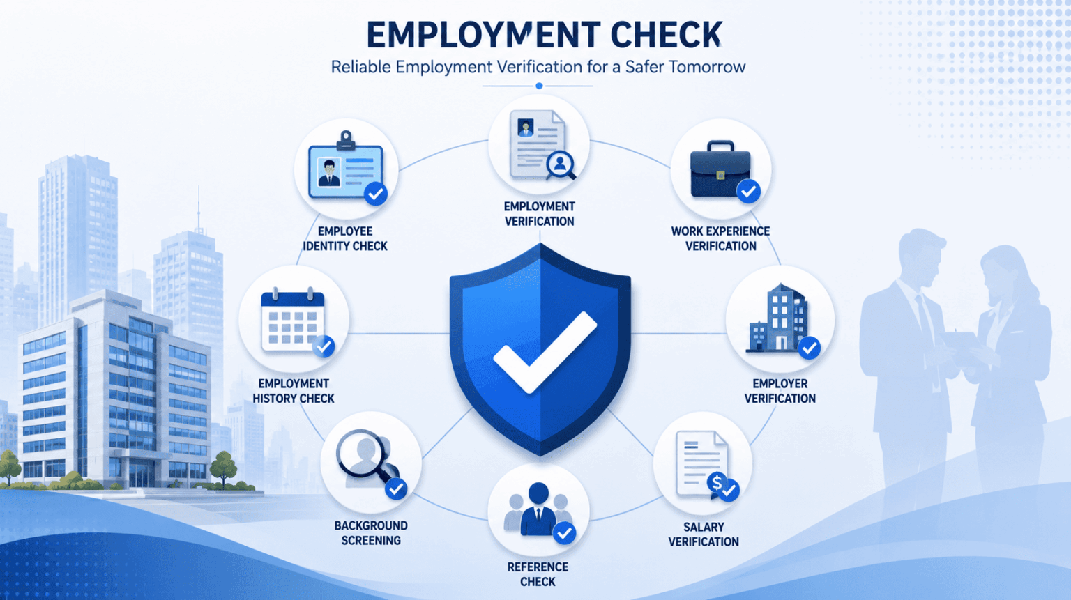 Employment check illustration